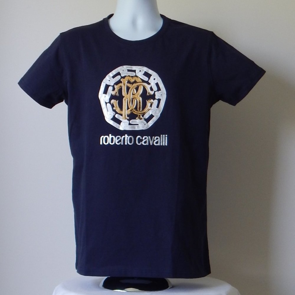 ROBERTO CAVALLI SIGNATURE MULTICOLOR LOGO T Shirt
